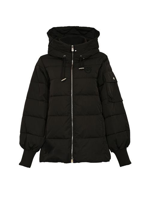 Piumino Crusca con cappuccio in tela tecnica Nero PINKO | 105384 A2PEZ99